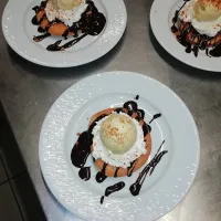 Parfais glacé au caramel flambé au whisky